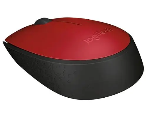 Миша бездротова Logitech M171, Red/Black, USB (2.4 GHz), 1000 dpi, 3 кнопки, 1xAA (910-004641) - фото 2