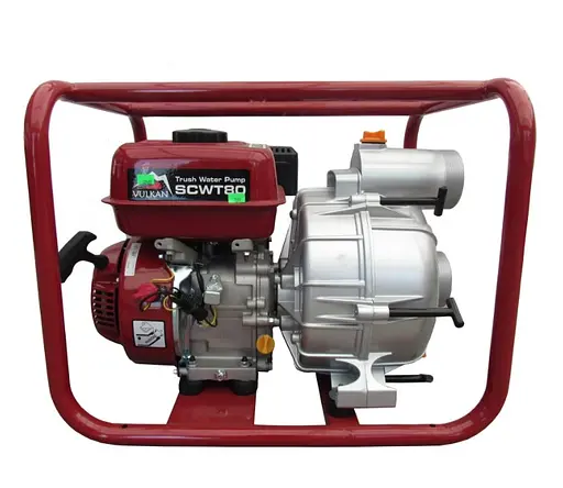 Мотопомпа бензиновая Vulkan SCWT80 для грязной воды - фото 2