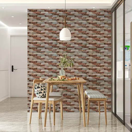 Декоративная 3D панель 700х770х4мм Коричневый кирпич песчаник (340) SW-00000531 - фото 5