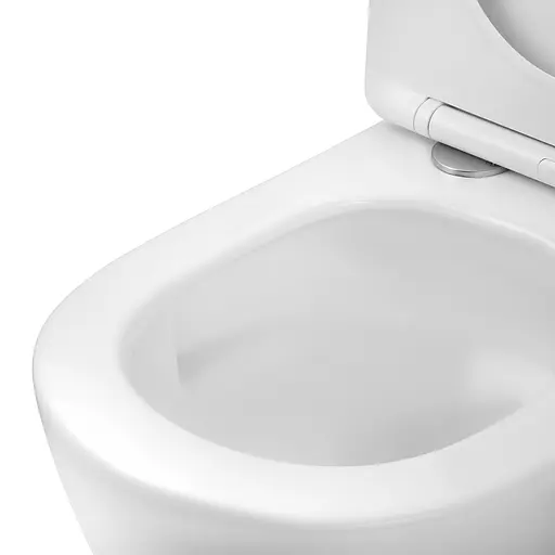 Комплект 4 в 1: Инсталляция Grohe Rapid SL 3 в 1 38772001 + Унитаз безободочный Kroner Harz WHI483632 TORNADO с сиденьем Slim Duroplast / Soft-close / Quick relase KH483632WHIT - фото 8