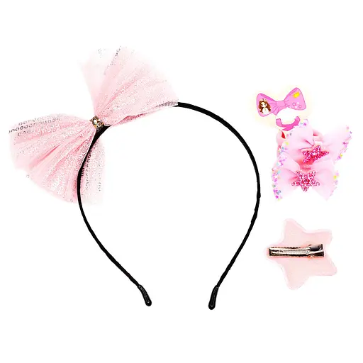 Дитячий набір "Принцеса" 0105-036-3 обруч, резинка, затискач - фото 2