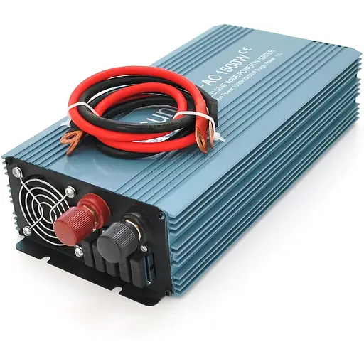 Інвертор напруги Mexxsun MXS-1500, 24V/220V, 1500W з модифікованою синусоїдою, 2 Shuko, клемні дроти, Q4 - фото 2