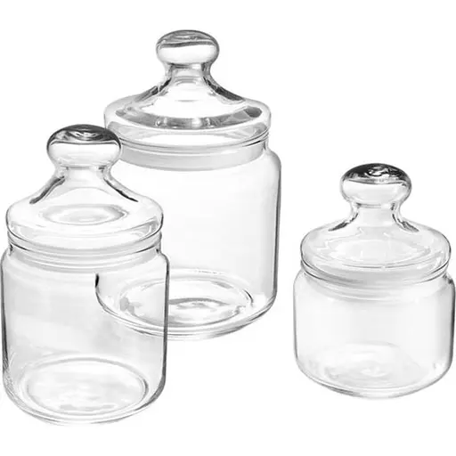 Набір банок Luminarc Club The Cute 3 шт. (0.5, 0.75, 1 л)