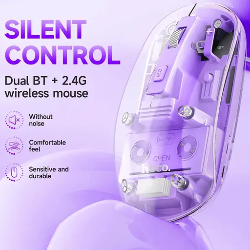 Миша Hoco GM29 Mysterios dual-mode Romantic purple - фото 2