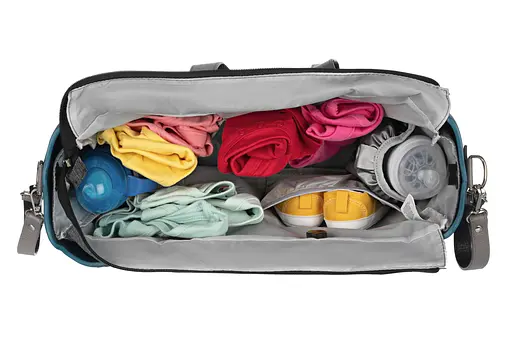 Сумка MyMia ручки кожа, коврик, ремни для коляски, сине-серый Nuvita det0018664 - фото 8