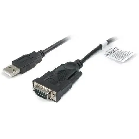 Адаптер Usb Cablexpert, черный, Usb 2.0 - RS-232 (COM) , 1.5 м (UAS-DB9M-02) - фото 1
