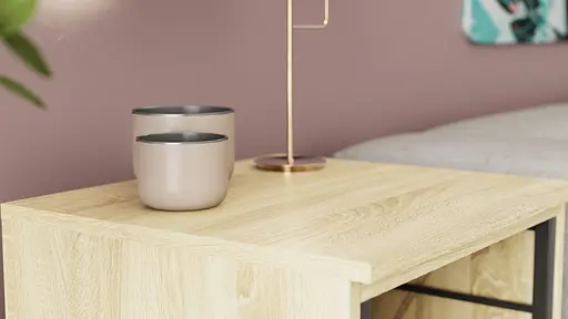 Стол-тумба трансформер Смарт 2/2 Ferrum-decor 750x1450x600 Черный металл ДСП Дуб Сонома 16 мм (FRD-105105) - фото 6