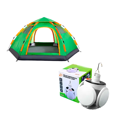 Автоматическая палатка - Smart Camp ( 4-х местная ) + Походная лампа на аккумуляторе - фото 1