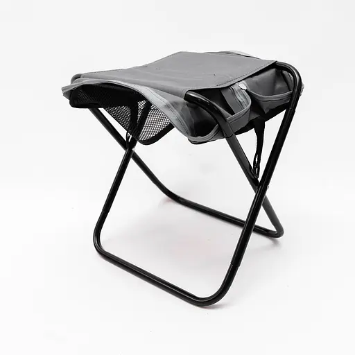 Стул туристический раскладной Yiwu с чехлом 33х26х33 см. стульчик походный табурет для кемпинга SJ-0131 - фото 5