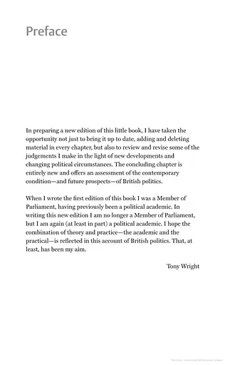British Politics. A Very Short Introduction - фото 3