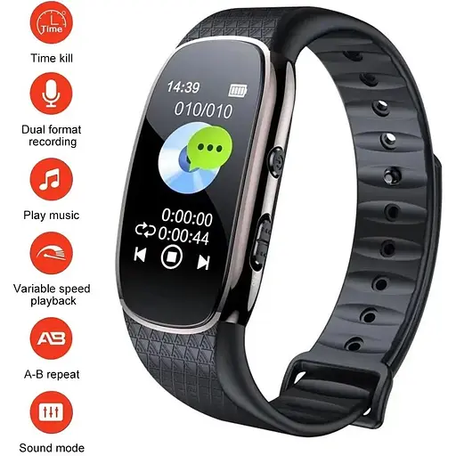 Годинник з диктофоном Nectronix R48 з активацією запису голосом 16 Гб пам'яті (Товар з уцінкою) - фото 3