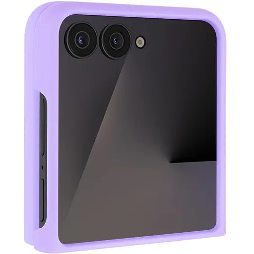 Чехол Foldables Silicone Cover Lakshmi AAA для Samsung Galaxy Z Flip6 / Flip7 FE Сиреневый / Dasheen