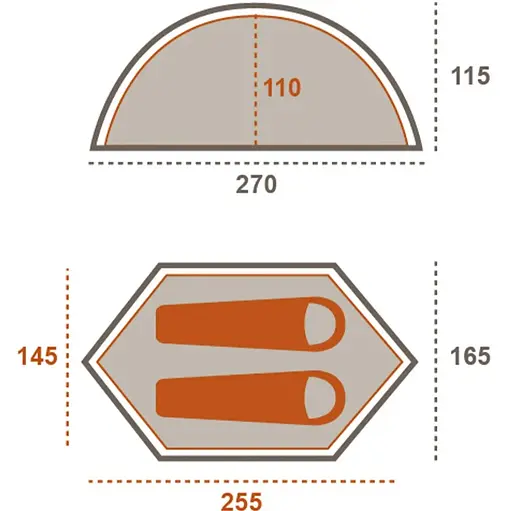 Намет Grand Canyon Cardova 1 Capulet Olive (330025) (DAS301589) - фото 5