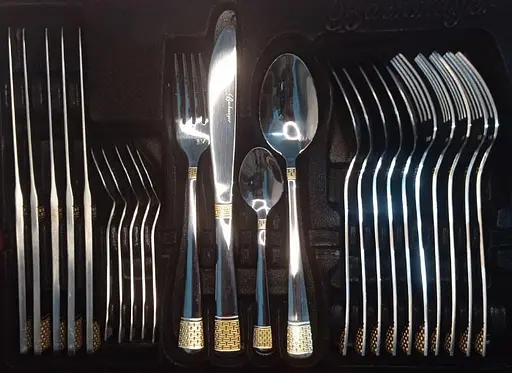 Набор столовых приборов Bachmayer BM 7884 на 12 персон в подарочном чемодане 72 предмета - фото 2