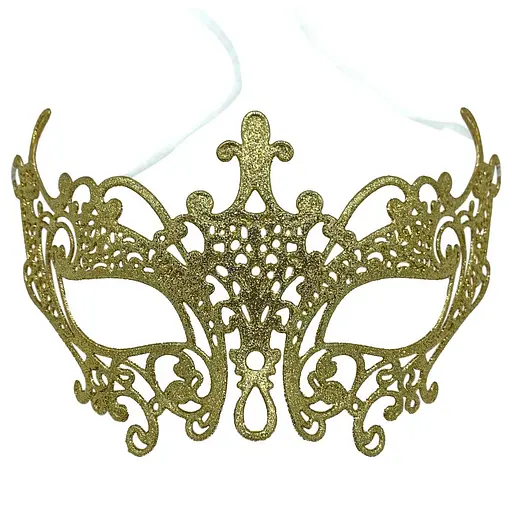 Елочная игрушка MIS LT Маска 18х10 см золотой - фото 1