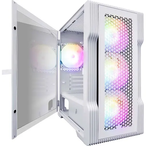 Корпус 1stPlayer T3-WH-4F1-W White [146394] - фото 2