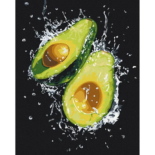 Картина по номерам "Свежесть авокадо" Brushme BS54147, 40х50 см - фото 1