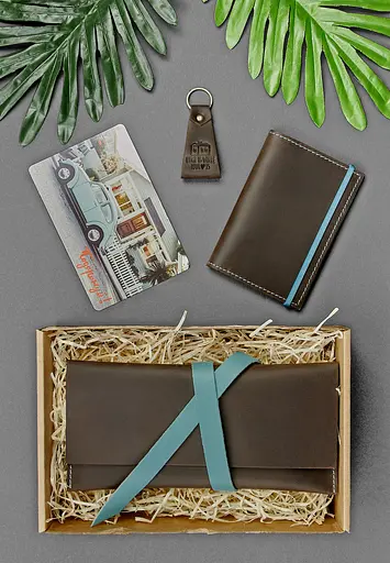 Набор кожаных аксессуаров для путешественника Флоренция - фото 4