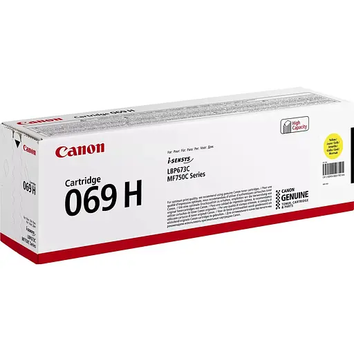 Canon Картридж 069H MF752Cdw/MF754Cdw/LBP673Cdw Yellow (5500 стр.)
