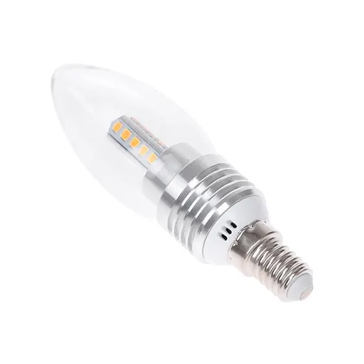 Лампа Brille светодиодная LED 5W E14 WW C37 Silver 220 В - фото 2
