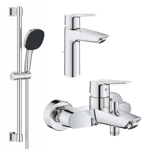 Комплект змішувачів для ванної кімнати Grohe QuickFix Start UA202301MQ Хром - фото 1