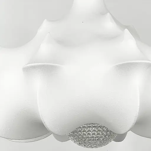 Люстра із білим фігурним абажуром 55х60 см | Арт. PLP 03-600 | Line F - фото 2