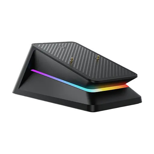 Мышь беспроводная RAPOO VT7+P5 Charging Dock Black