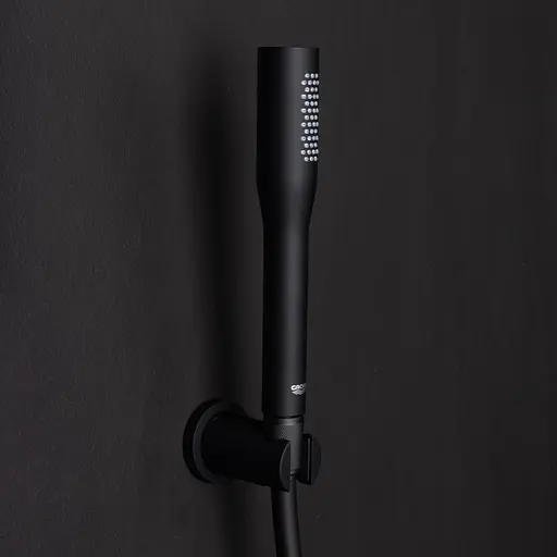 Ручний душ 1 режим струменя Grohe Euphoria Cosmopolitan Stick 22126KF0, Чорний матовий - фото 6