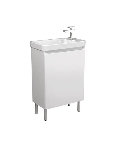 Тумба Мойдодир Catania 55-U з умивальником Dana 55 Білий універсальна Білий - фото 4