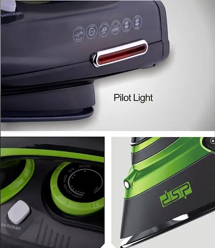 Утюг хороший гладильный паровой DSP KD-1004 с керамическим покрытием подошвы для глажки одежды 2000 Вт - фото 5