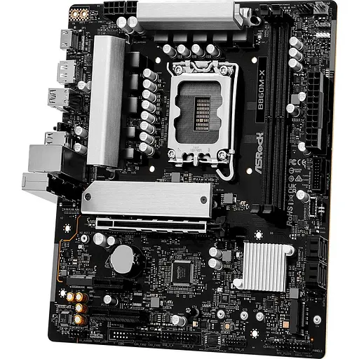 Материнская плата AsRock B860M-X (1851/B860, 2xDDR5, PCIex16, HDMI/DP, 4xSATA, 2xM.2, 2.5Glan, 7.1ch, mATX) - фото 3