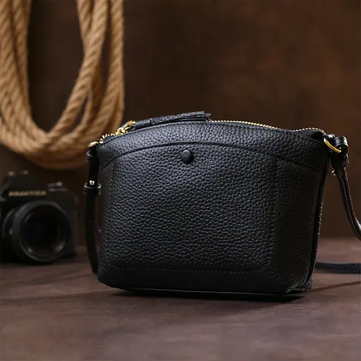 Жіноча шкіряна сумка Vintage 21х14х4.5 см sum0020316 - фото 7