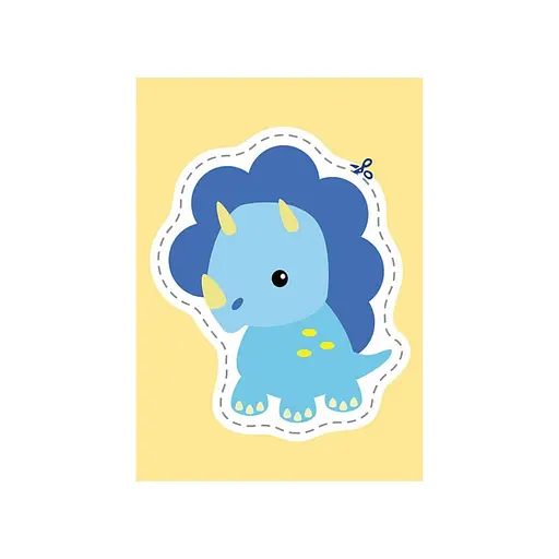 Вырезалки для самых маленьких. Забавные динозаврики КЕНГУРУ 1376002 от 3 лет - фото 2