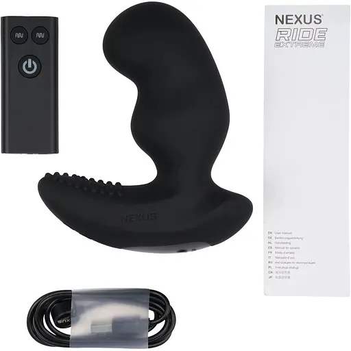 Масажер простати Nexus Ride Extreme Dual Motor Remote Control Prostate Vibrator Black - фото 7