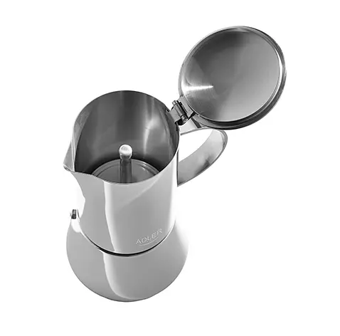 Кавоварка гейзерна Adler AD 4417 620 мл до 10 чашок нержавіюча сталь для всіх типів плит - фото 3