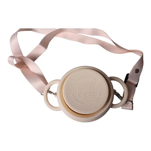 Безопасная пищевая силиконовая складная чашка oldbro 450 мл milk - фото 4