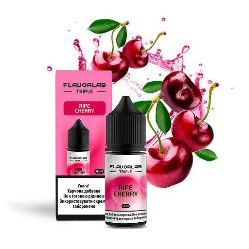 Набор компонентов для самозамеса солевой заправки Flavorlab Triple 30 мл Ripe Cherry Спелая вишня, 0-65 мг (17533)