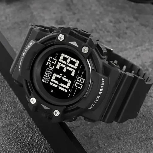 Наручний годинник чоловічий 2195BKWT Black-White Skmei acs0030163 - фото 5