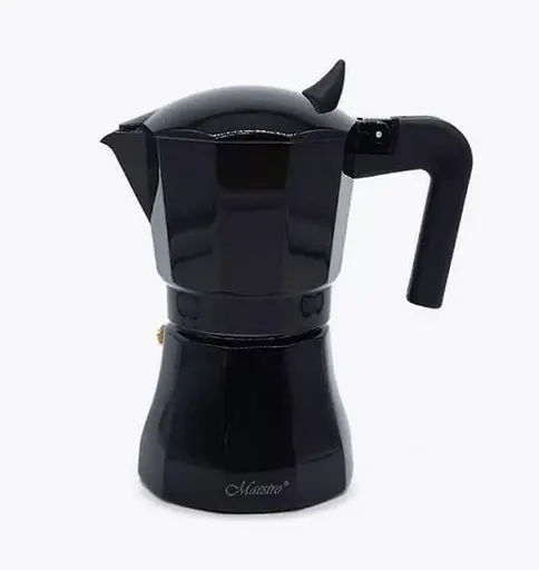 Гейзерна кавоварка Maestro MR1658-3 кавник гейзерного типу 150 мл на 3 чашки - фото 1