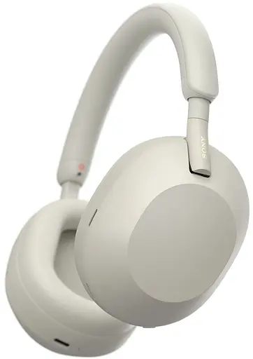 Наушники Over-ear WH-1000XM5 BT 5.2, ANC, Hi-Res, AAC, LDAC, Wireless, Mic, Серебристый Sony teh0013214 - фото 3