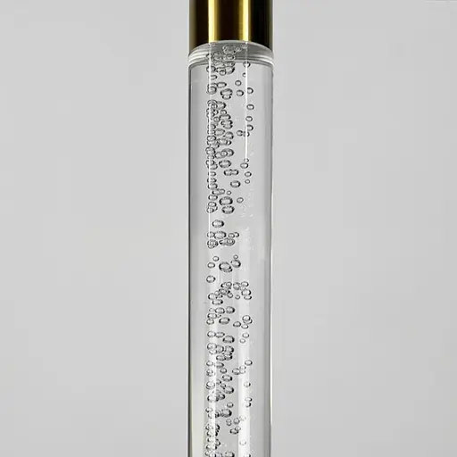 Латунний підвіс із скляним розсіювачем з ефектом бульбашок 71 см | Line F | Арт. MJ462/400+300 AB - фото 3