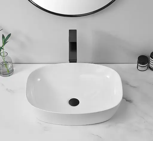 Умивальник Rea Freja white накладний REA-U6616, Білий - фото 4