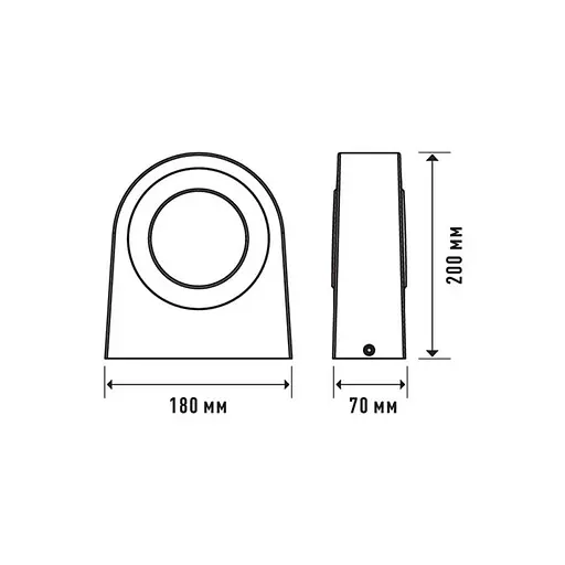 Світильник вуличний настінний білий 15 Вт | Line F | Арт. 1-MWL-15W-WG - фото 2