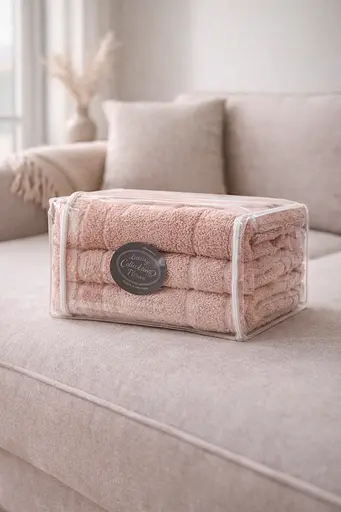 Набір турецьких рушників для ванної 70x140 см 3 шт TC303376187 - фото 3