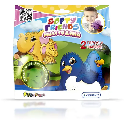 Стретч-іграшка у вигляді тварини Мила сім'я Sbabam 8/SC22 серія Softy friends - фото 1