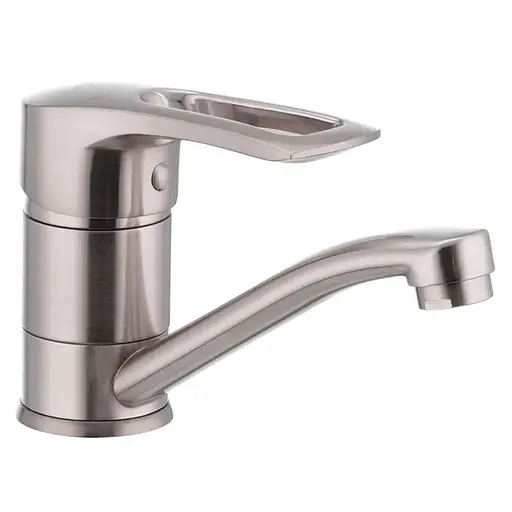 Змішувач для умивальника Haiba Hansberg 004 нержавіюча сталь HB0190 - фото 1