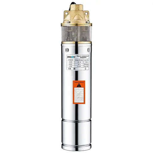 Насос глибинний вихровий Zegor 4SKM100A без пульта 20 м кабеля 30412 - фото 1