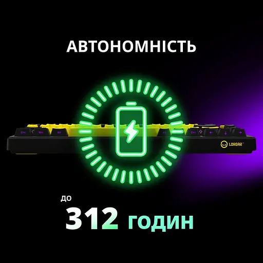 Клавиатура Lorgar KBP7075W Wireless Pro 75% Exploded Black Yellow EN/UA (LRG-KBP7075W-YL-US) - фото 12