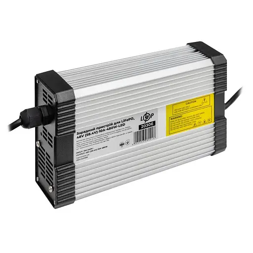 Зарядний пристрій для акумуляторів LiFePO4 48V (58.4V)-10A-480W-LED - фото 2
