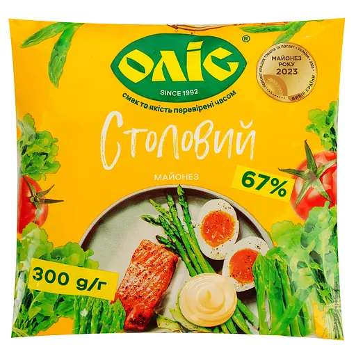 Майонез Оліс Столовый 67% 300 г